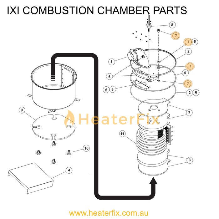 AstralPool IXI Sight Glass Kit - Heater Spare Part