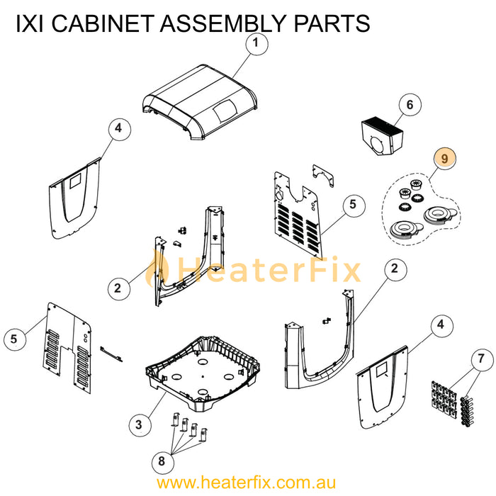 AstralPool IXI Heater Jacket Hole Plug Kit - Heater Spare Part