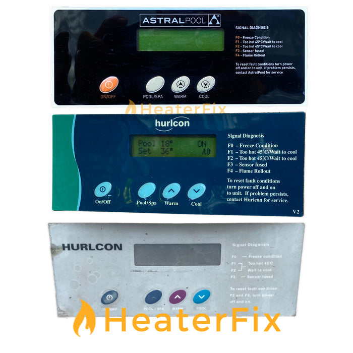 AstralPool HX JX MX Touch Screen Facia Label