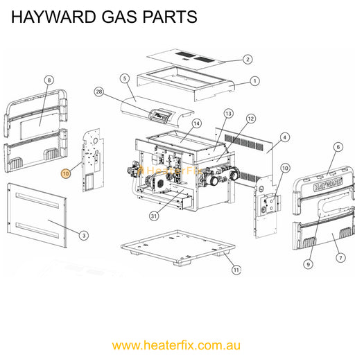 Hayward_Gas_Heater_Left_Junction_Box_-_FD