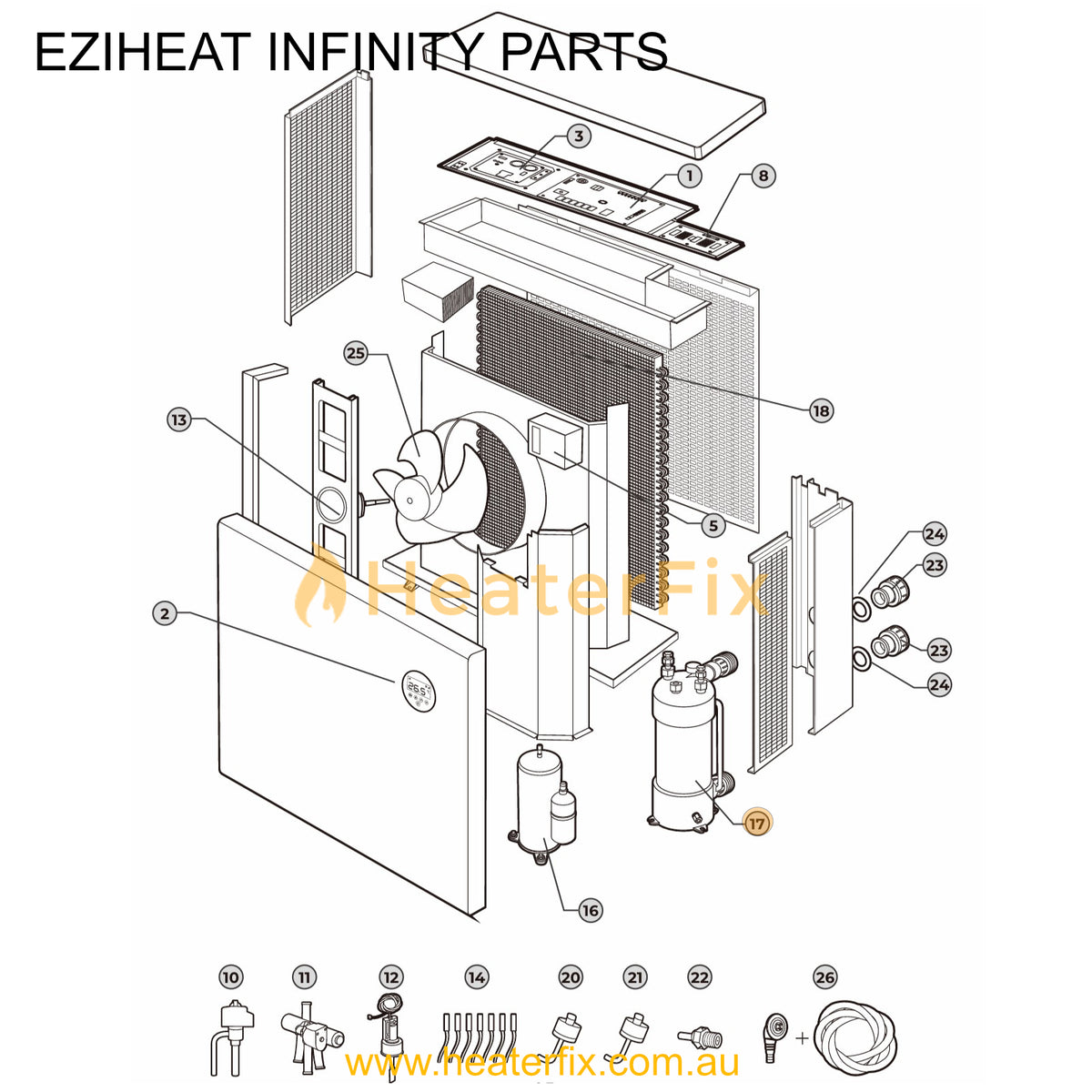 Eziheat Infinity Titanium Heat Exchanger - Infinity Eziheat Part ...
