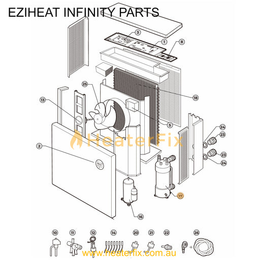 Inifinity Heat Pump Part Titanium Heat Exchanger