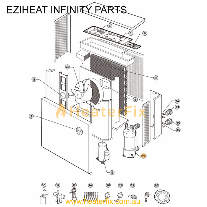 Inifinity Heat Pump Part Titanium Heat Exchanger