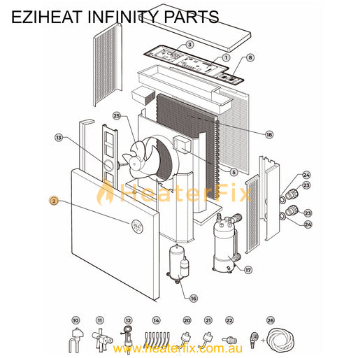Infinity Heat Pump Part Touchpad