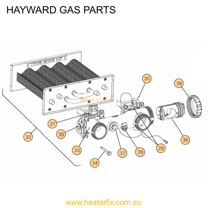 Hayward_Gas_Heater_Heat_Exchanger_Assembly