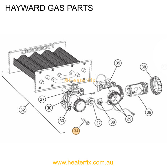 Hayward_Gas_Heater_Header_Hardware_Kit
