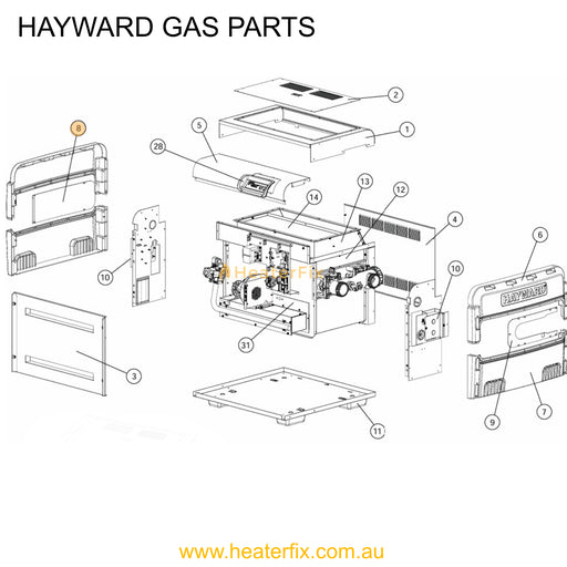 Hayward_Gas_Heater_Leftside_Trim_Panel_-_FD