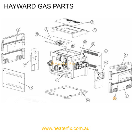 Hayward_Gas_Heater_Rightside_Trim_Panel_-_FD