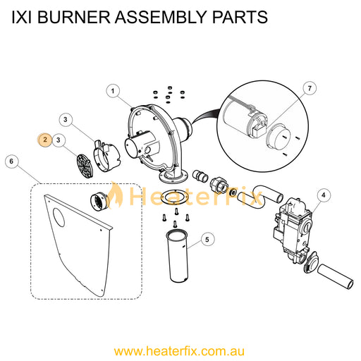 AstralPool IXI Air Intake Grate Kit - Heater Spare Part