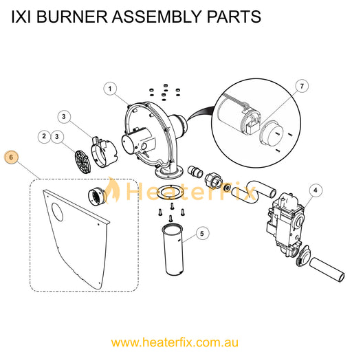 AstralPool IXI AstralPool Direct Air Intake Orifice Kit - Heater Spare Part
