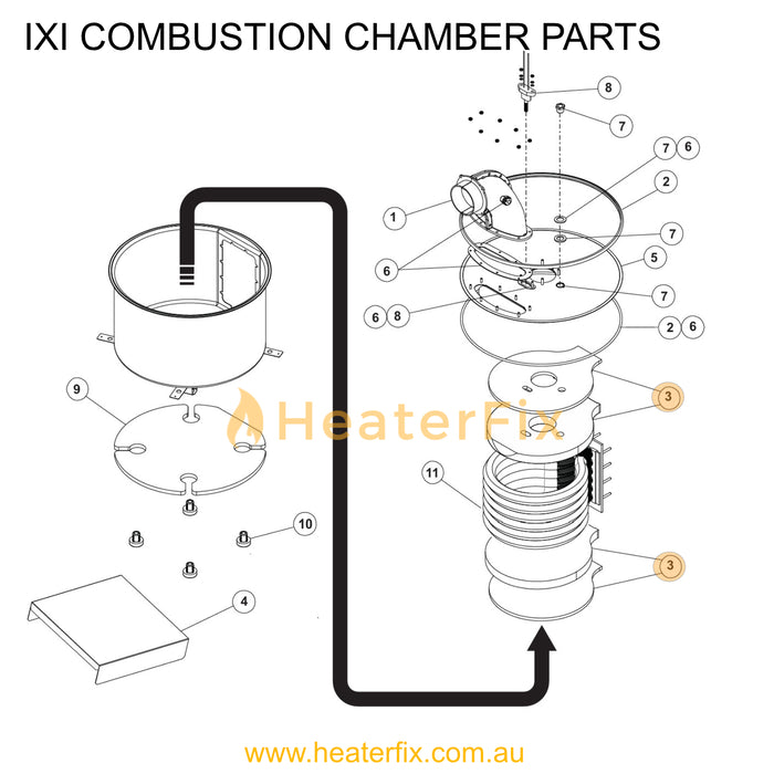 AstralPool IXI Refractory Kit, Internal - Heater Spare Part