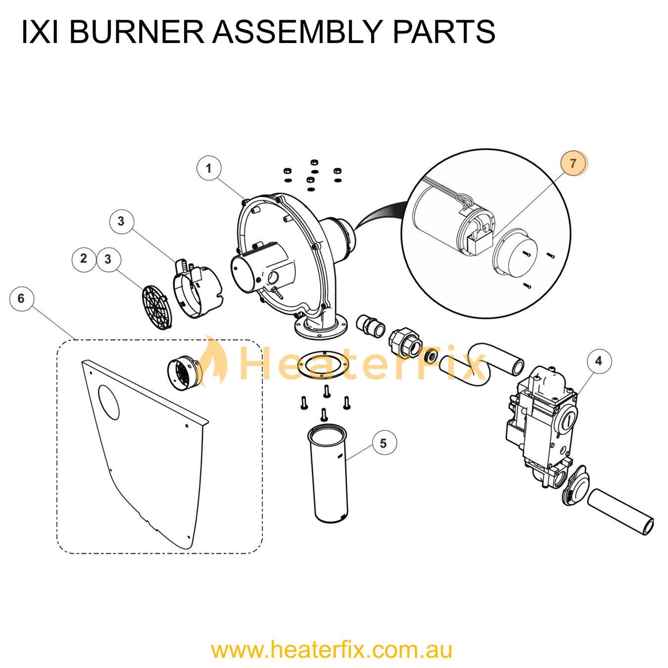 IXI Heater Parts