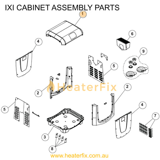 AstralPool IXI Heater Jacket Top Kit - Heater Spare Part