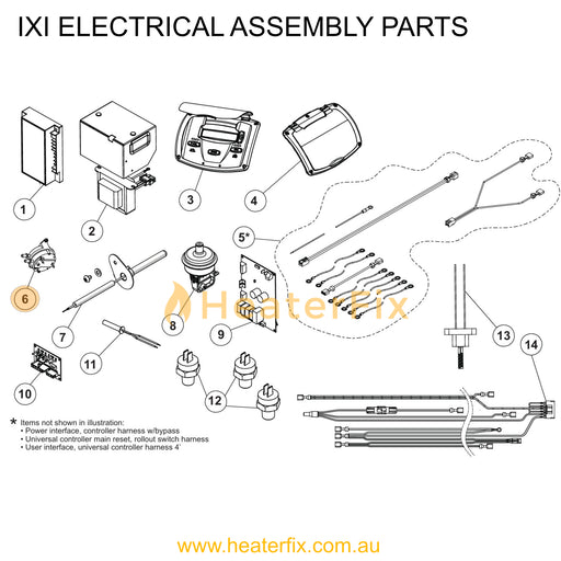 AstralPool IXI Air Pressure Switch Kit - Heater Spare Part