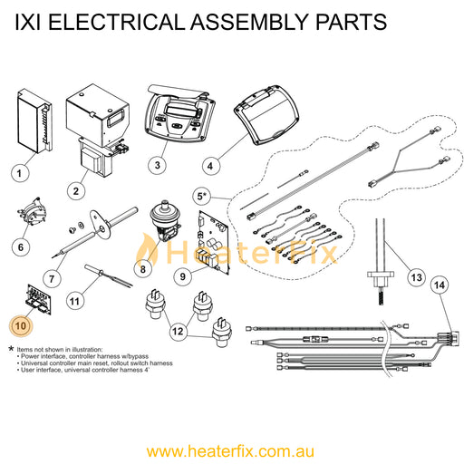 AstralPool IXI Power Distribution Board (Pdb) - Heater Spare Part