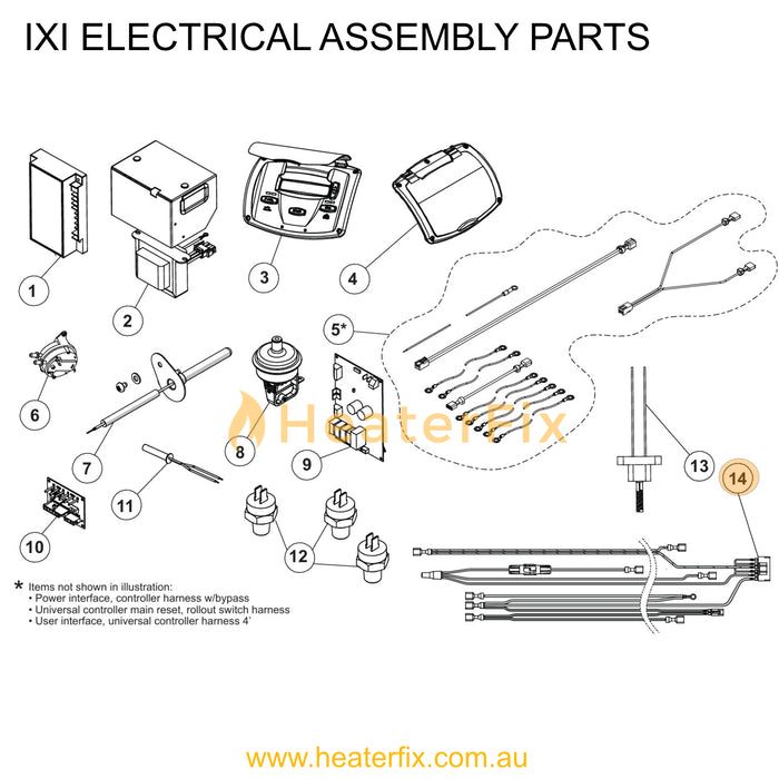 AstralPool IXI Power Interface Harness - Heater Spare Part