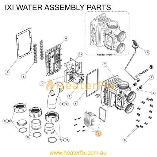 AstralPool IXI AstralPool Access Door Kit (Model 200 / 370) - Heater Spare Part