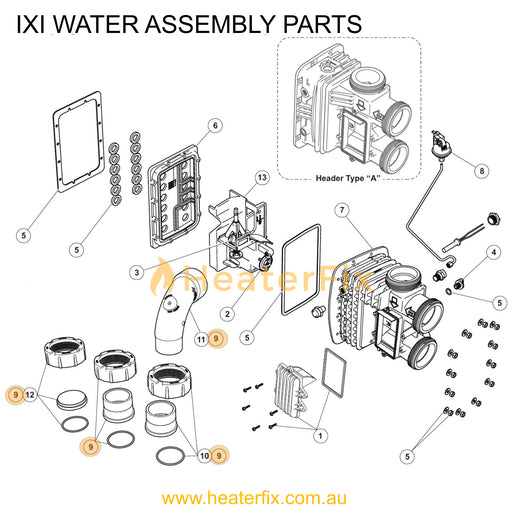 AstralPool IXI Goody Bag Kit - Heater Spare Part