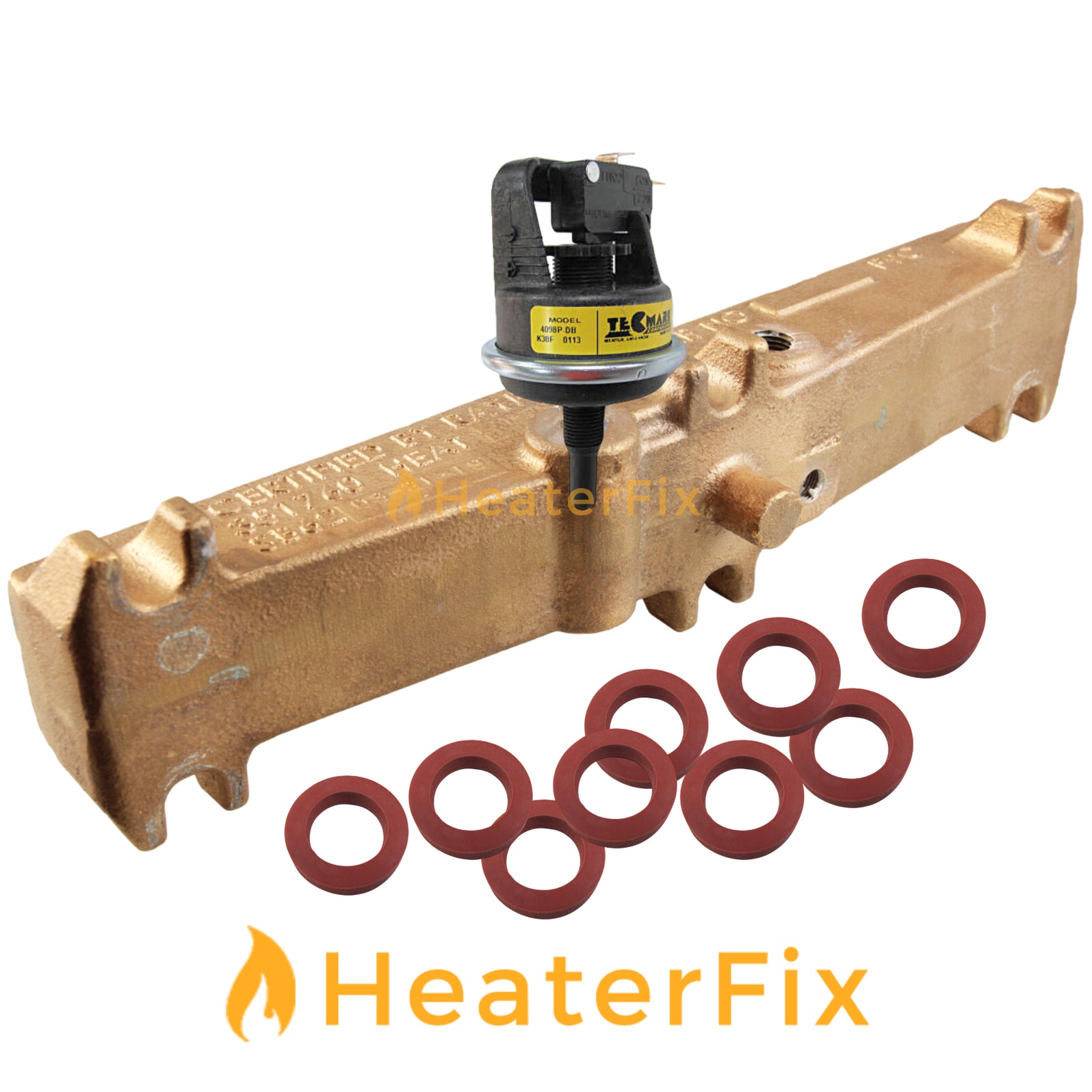 Raypak Return Header Bronze 0280 & 0430 - Genuine Raypak Parts ...