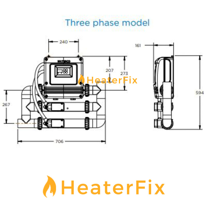 Waterco_Digiheat_Electric_Heater_Dimensions