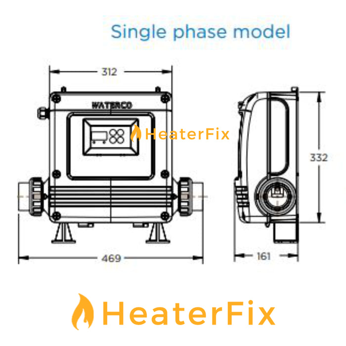 Waterco_Digiheat_Electric_Heater_Dimensions